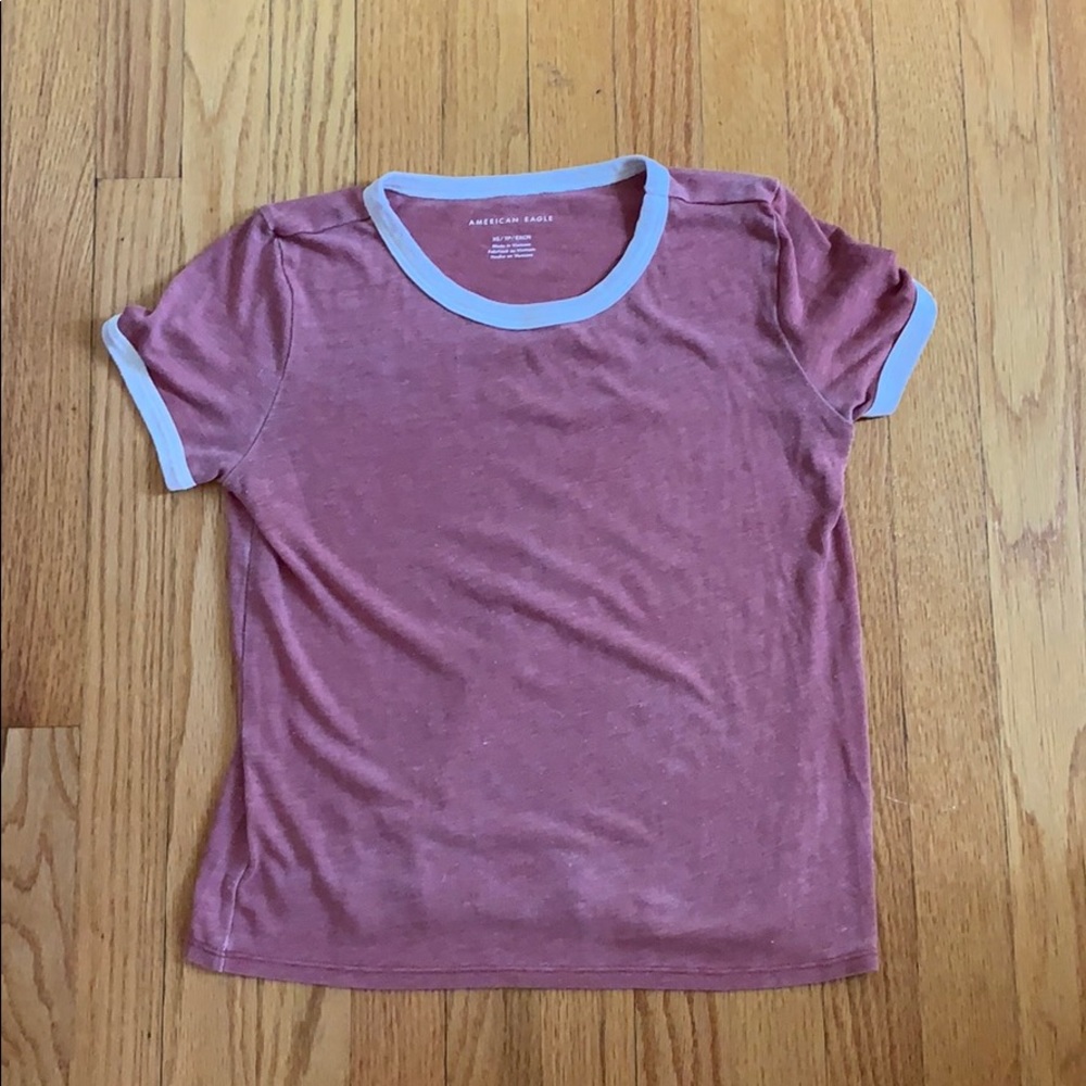 a pink top from american eagle